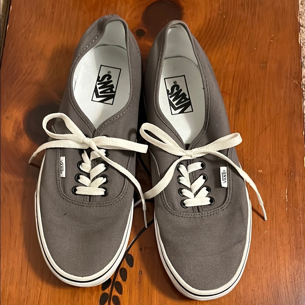 Vans Gray Canvas Sneakers